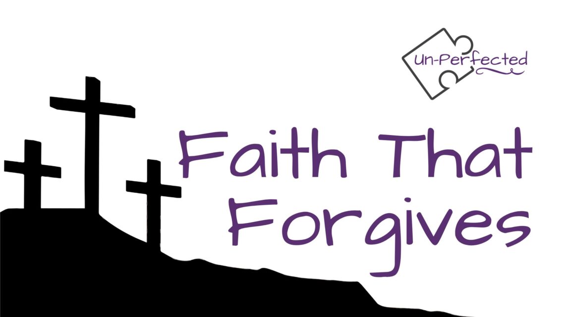 Image of the three crosses show faith that forgives