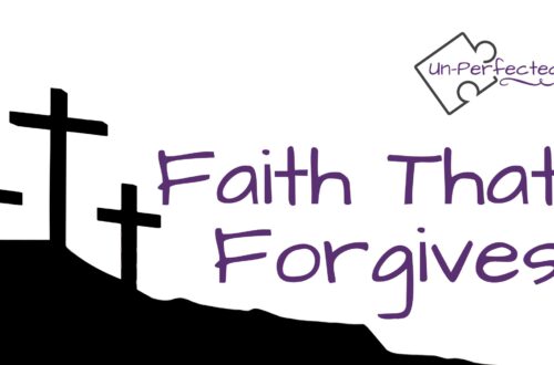 Image of the three crosses show faith that forgives